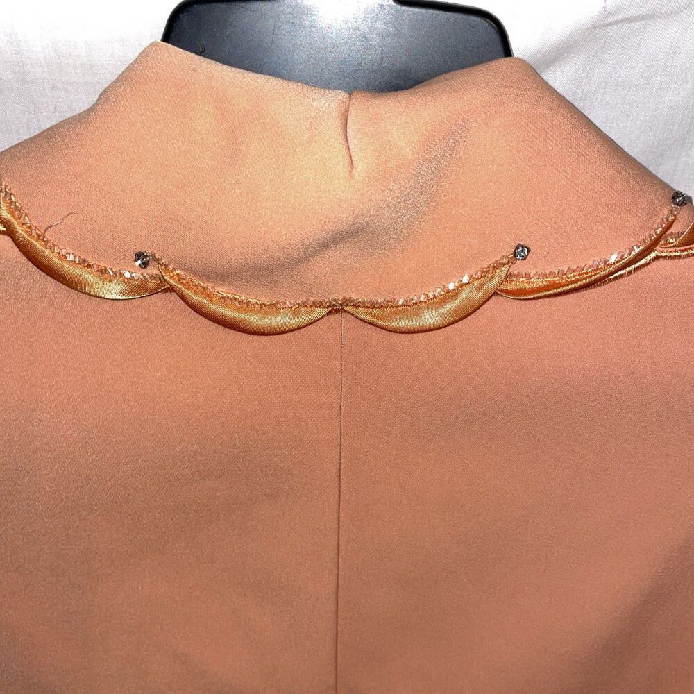 Louise Ricci Women’s Skirt Suit Size 20 Orange Business Formal Party - Picture 8 of 16